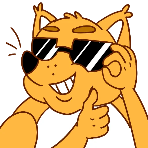 😎 Стикер «Лиса Шараоаоа» для Telegram