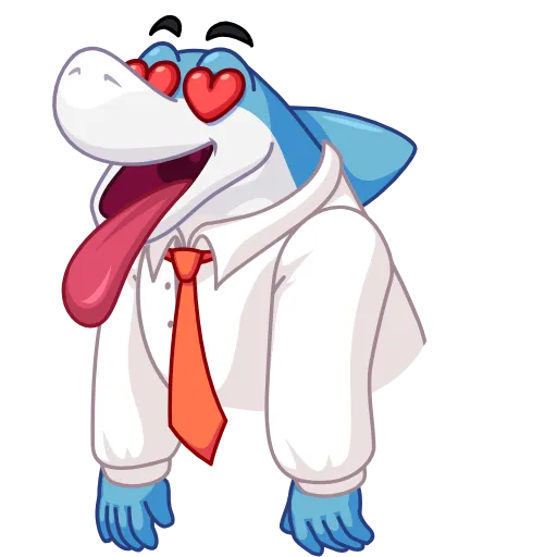 😍 Стикер «Shark Boss» для Telegram