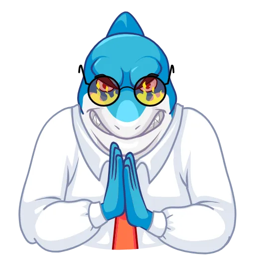 😈 Стикер «Shark Boss» для Telegram