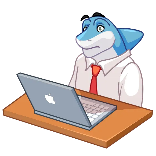 🤯 Стикер «Shark Boss» для Telegram