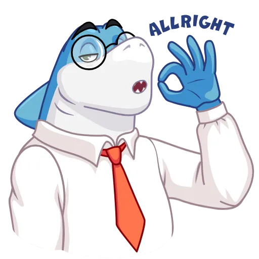 👌 Стикер «Shark Boss» для Telegram