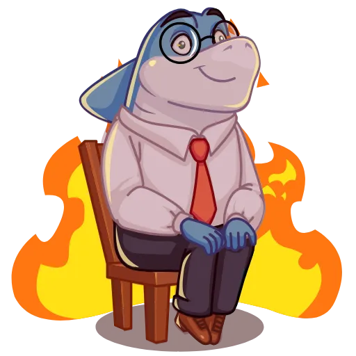 🔥 Стикер «Shark Boss» для Telegram