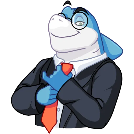 😏 Стикер «Shark Boss» для Telegram