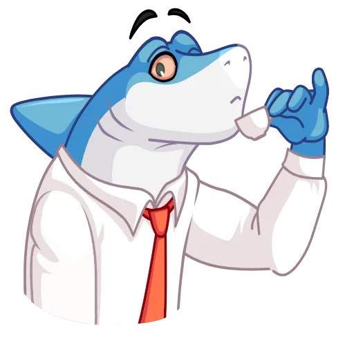 ☕️ Стикер «Shark Boss» для Telegram