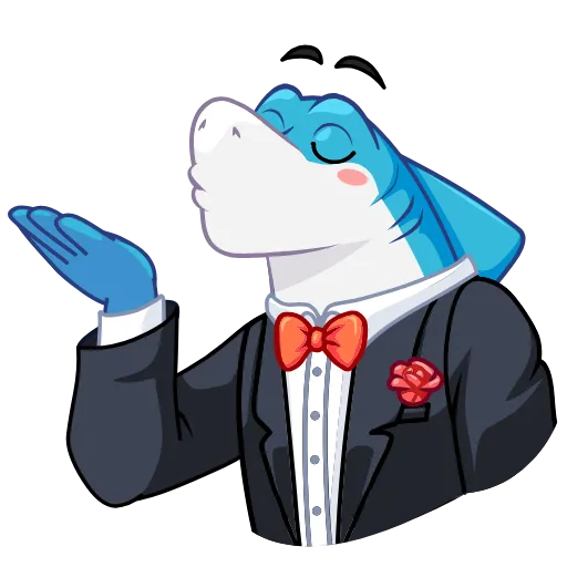 😘 Стикер «Shark Boss» для Telegram