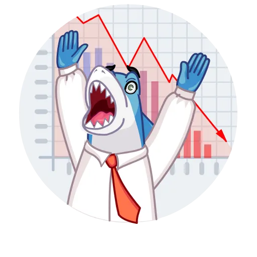 😨 Стикер «Shark Boss» для Telegram