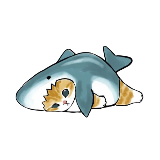 🦈 Стикер «Shark cats» для Telegram