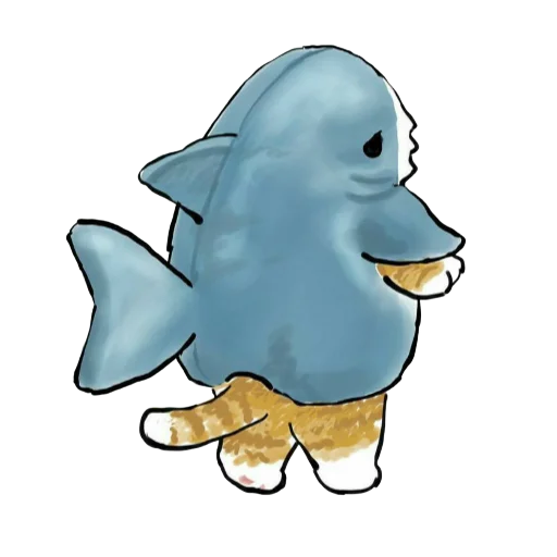 🦈 Стикер «Shark cats» для Telegram