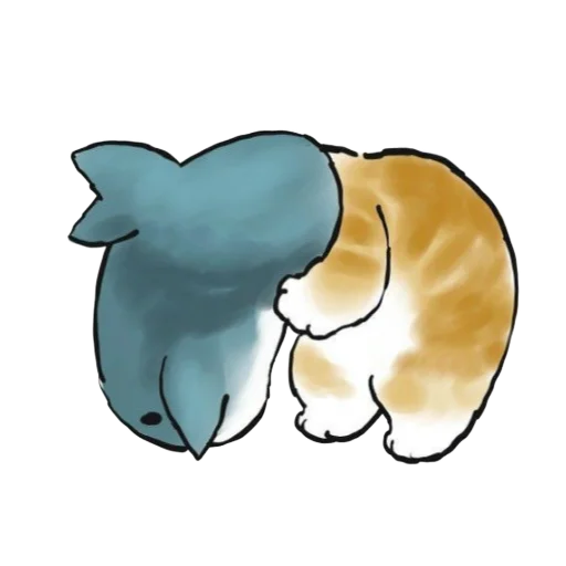 🦈 Стикер «Shark cats» для Telegram