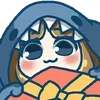 ⭐ Эмодзи «SHARK GIRL» для Telegram