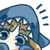 ⭐ Эмодзи «SHARK GIRL» для Telegram