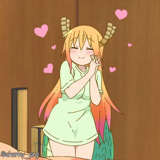 🥰 Стикер «Maid Dragon» для Telegram