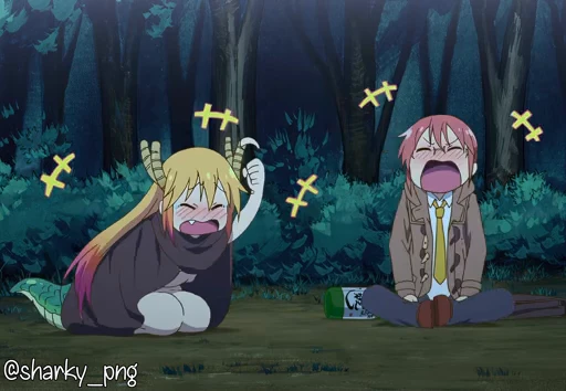 🤣 Стикер «Maid Dragon» для Telegram