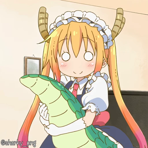 🥹 Стикер «Maid Dragon» для Telegram