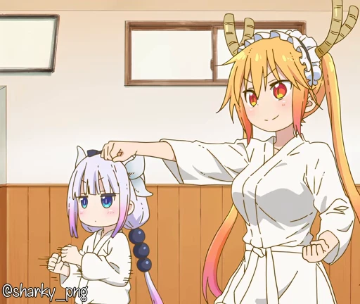 👊 Стикер «Maid Dragon» для Telegram