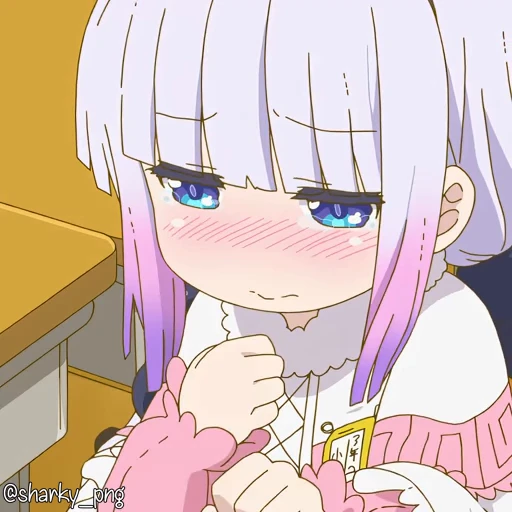 😭 Стикер «Maid Dragon» для Telegram