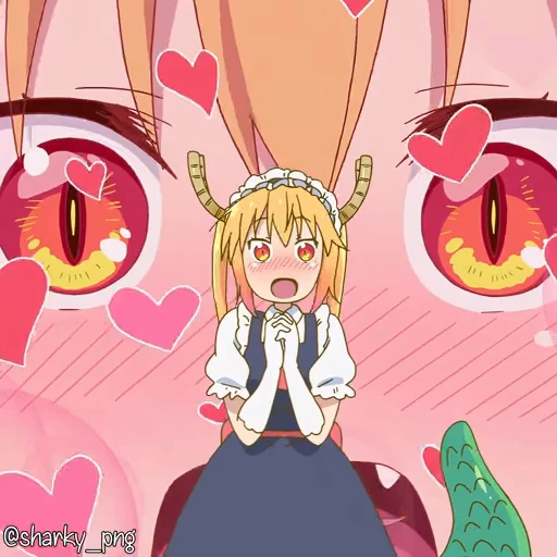 Стикерпак Maid Dragon для Telegram