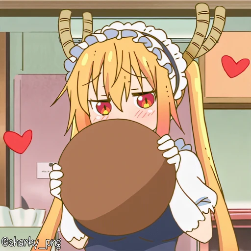 ❤️ Стикер «Maid Dragon» для Telegram