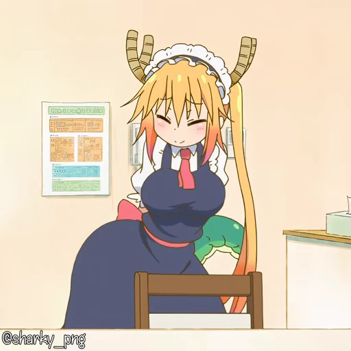 ☺️ Стикер «Maid Dragon» для Telegram
