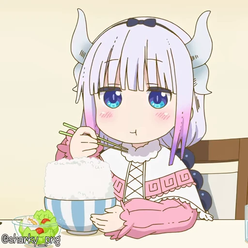 😋 Стикер «Maid Dragon» для Telegram