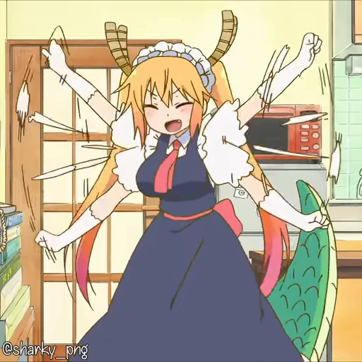 😀 Стикер «Maid Dragon» для Telegram