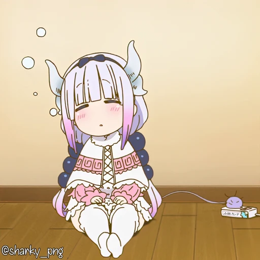 🥱 Стикер «Maid Dragon» для Telegram