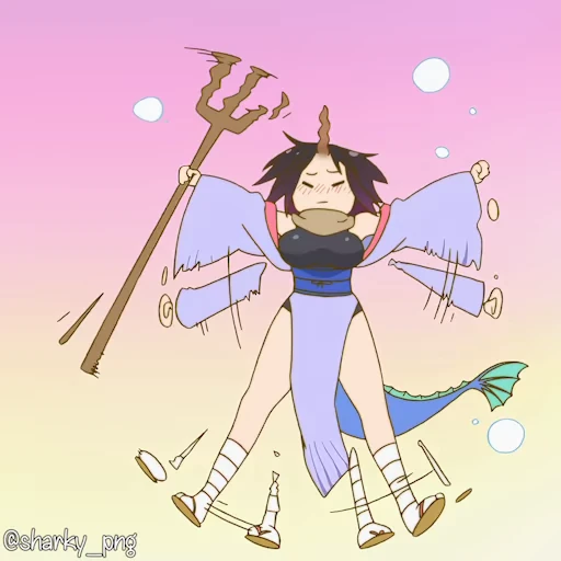 🤬 Стикер «Maid Dragon» для Telegram