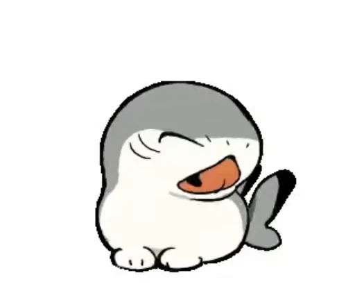 🥱 Стикер «Shark kitty» для Telegram
