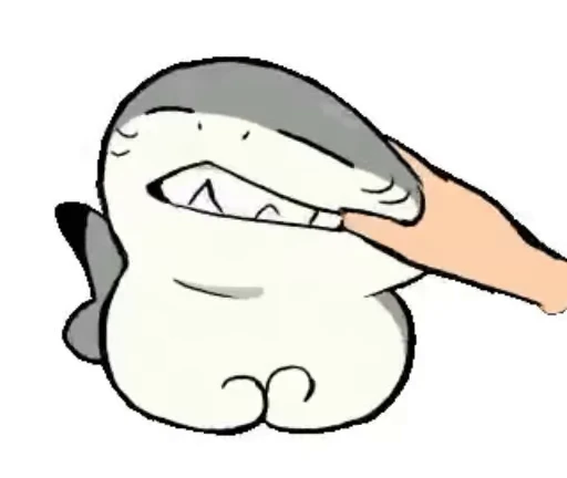 😬 Стикер «Shark kitty» для Telegram