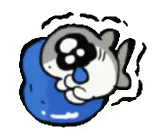 😭 Стикер «Shark kitty» для Telegram