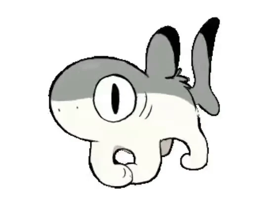 🍞 Стикер «Shark kitty» для Telegram