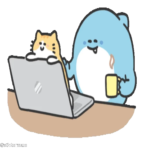 🐱 Стикер «Sharkooo» для Telegram