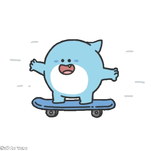 🛹 Стикер «Sharkooo» для Telegram