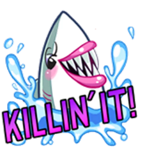 😇 Стикер «Sharks» для Telegram