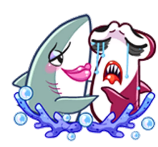 👫 Стикер «Sharks» для Telegram