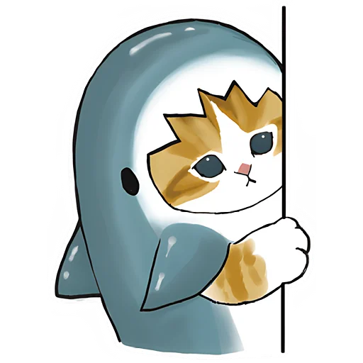 😳 Стикер «Акулы и котята» для Telegram