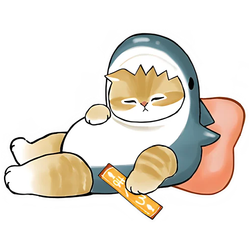 🥱 Стикер «Акулы и котята» для Telegram