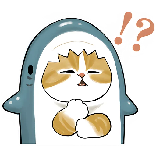❓ Стикер «Акулы и котята» для Telegram