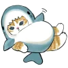 👋 Эмодзи «Акула и котята» для Telegram