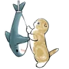 🦈 Эмодзи «Акула и котята» для Telegram