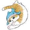 Стикерпак Акула и котята для Telegram