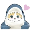 🥰 Эмодзи «Акула и котята» для Telegram
