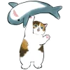 👻 Эмодзи «Акула и котята» для Telegram