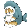 😞 Эмодзи «Акула и котята» для Telegram