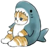 🥺 Эмодзи «Акула и котята» для Telegram