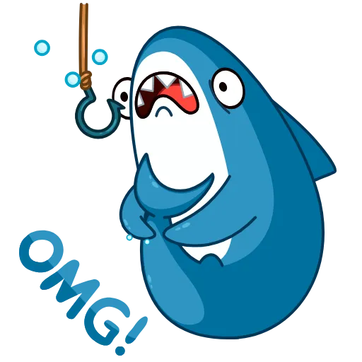 😱 Стикер «Акула» для Telegram