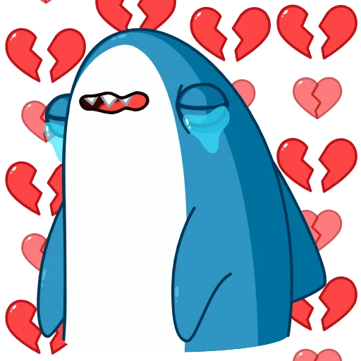 💔 Стикер «Акула» для Telegram