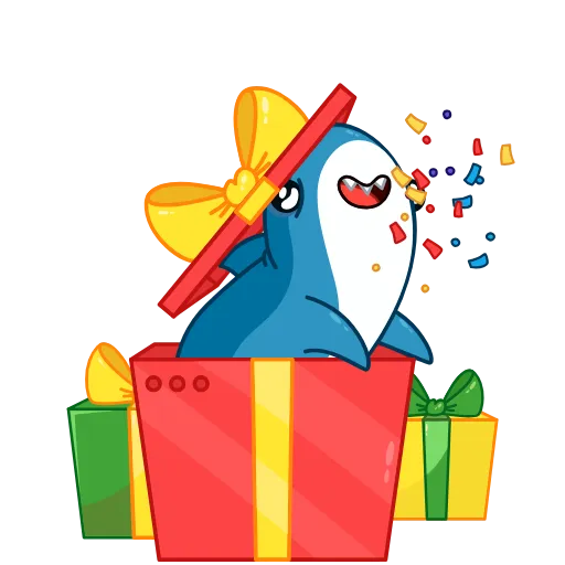 🎁 Стикер «Акула» для Telegram