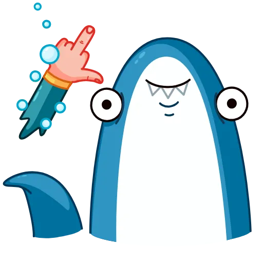 🖕 Стикер «Акула» для Telegram