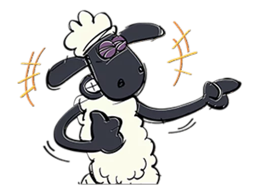 😉 Стикер «Shaun the Sheep» для Telegram